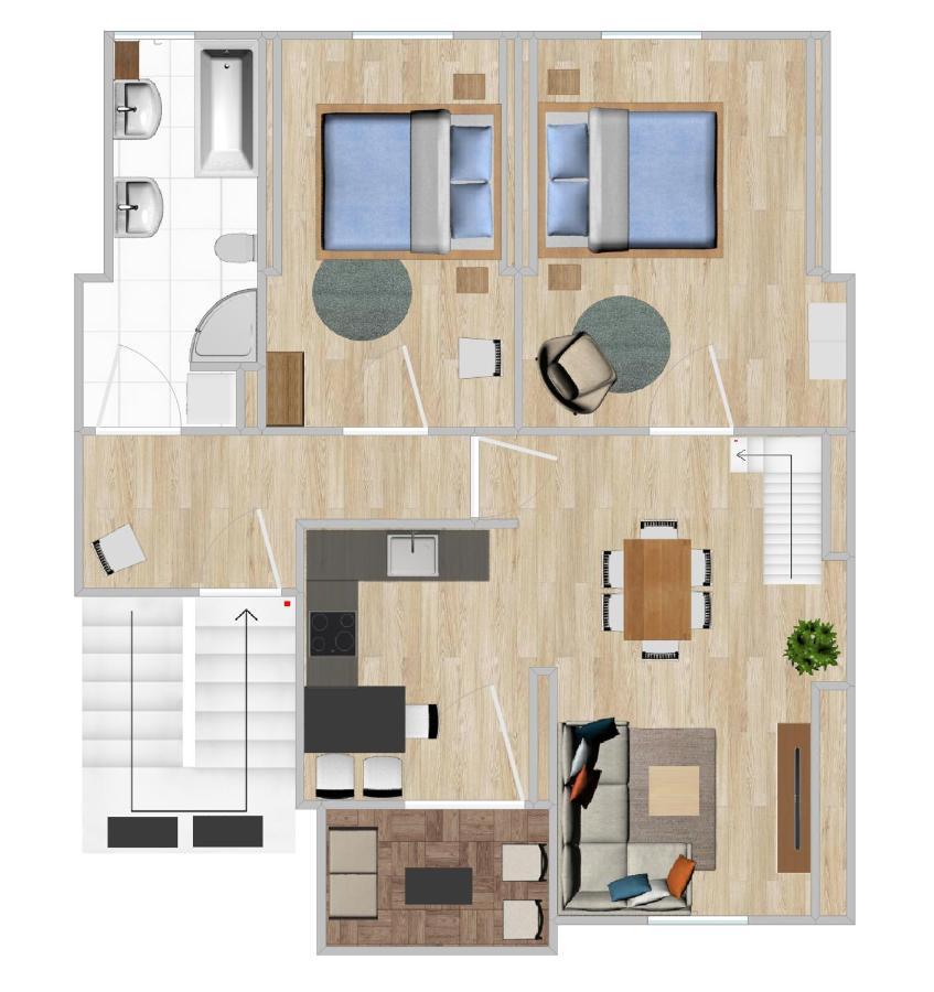 Gemuetliche Neurenovierte Dachgeschosswohnung Эрфурт Экстерьер фото
